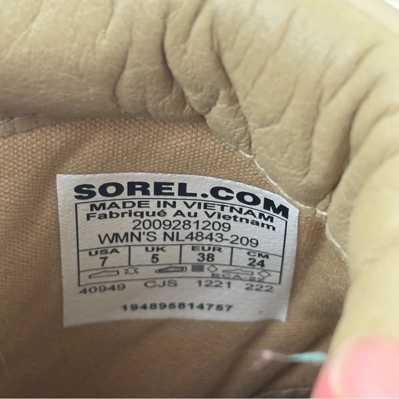 Sorel Women’s Lennox Tan Boots Size 7 Workwear Fall Lace up - Picture 13 of 14